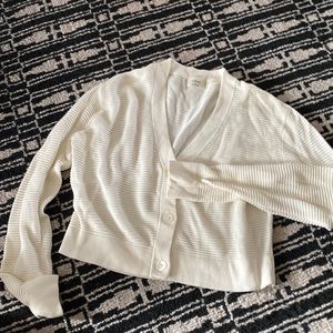 Wilfred cropped cardigan size xs cream/off white